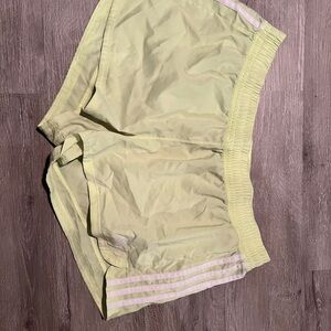 adidas Light Yellow Women's Athletic Shorts